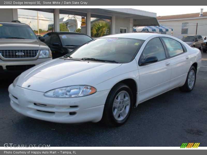 Stone White / Dark Slate Gray 2002 Dodge Intrepid SE