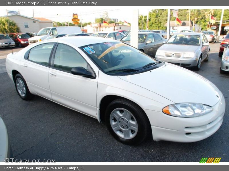 Stone White / Dark Slate Gray 2002 Dodge Intrepid SE