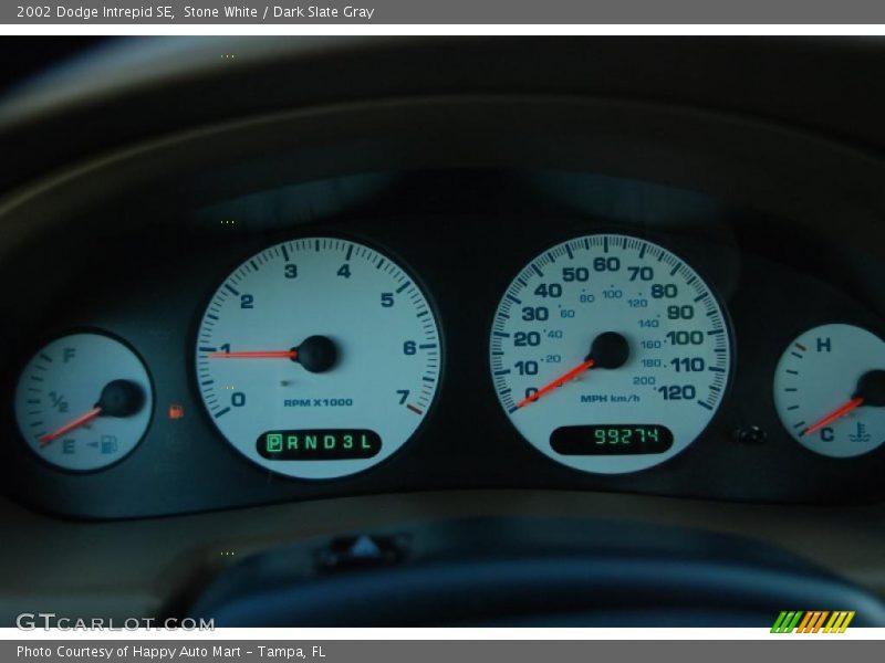Stone White / Dark Slate Gray 2002 Dodge Intrepid SE