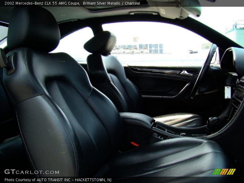 Brilliant Silver Metallic / Charcoal 2002 Mercedes-Benz CLK 55 AMG Coupe