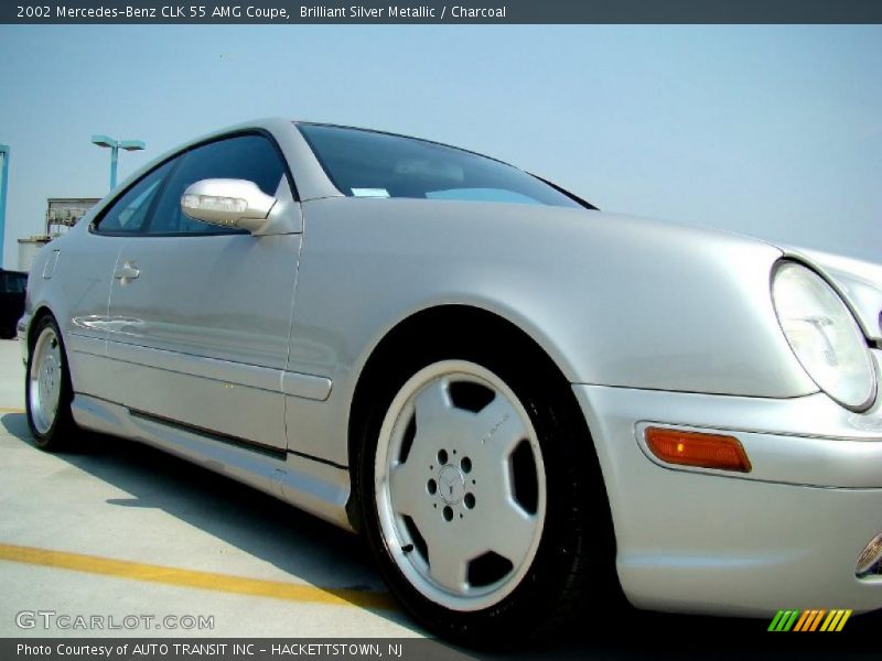 Brilliant Silver Metallic / Charcoal 2002 Mercedes-Benz CLK 55 AMG Coupe