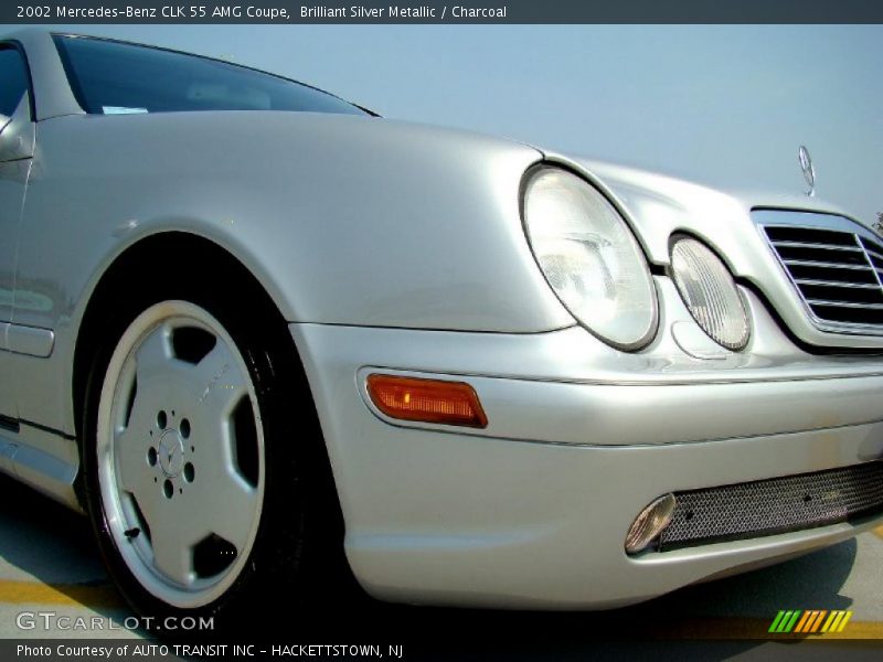 Brilliant Silver Metallic / Charcoal 2002 Mercedes-Benz CLK 55 AMG Coupe