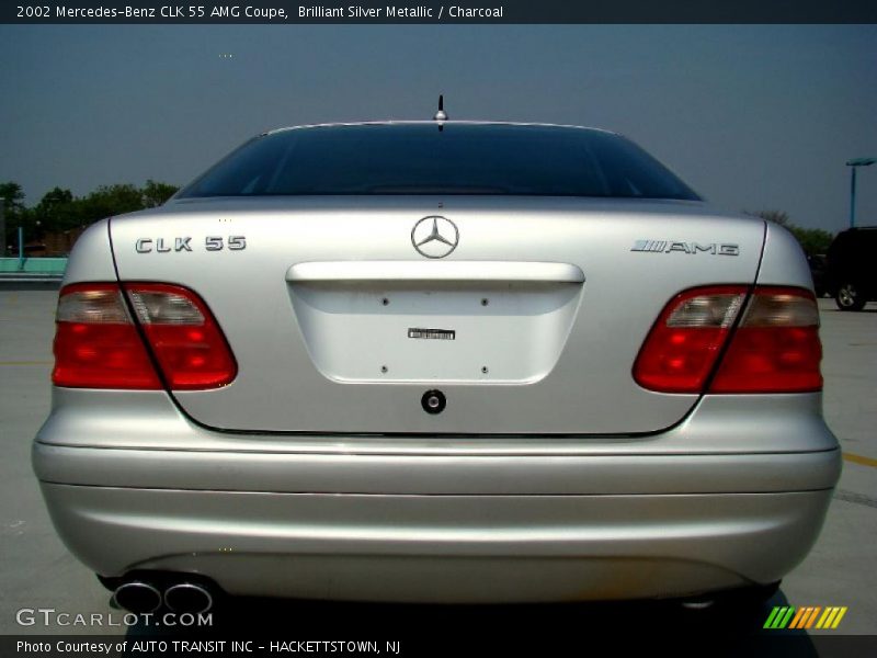 Brilliant Silver Metallic / Charcoal 2002 Mercedes-Benz CLK 55 AMG Coupe