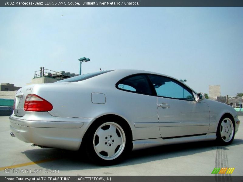Brilliant Silver Metallic / Charcoal 2002 Mercedes-Benz CLK 55 AMG Coupe