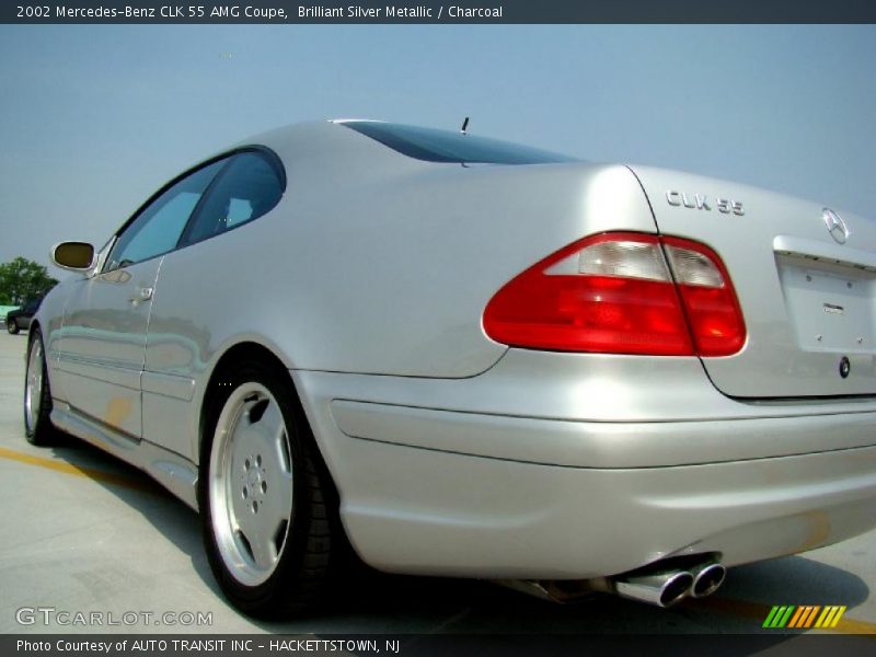 Brilliant Silver Metallic / Charcoal 2002 Mercedes-Benz CLK 55 AMG Coupe