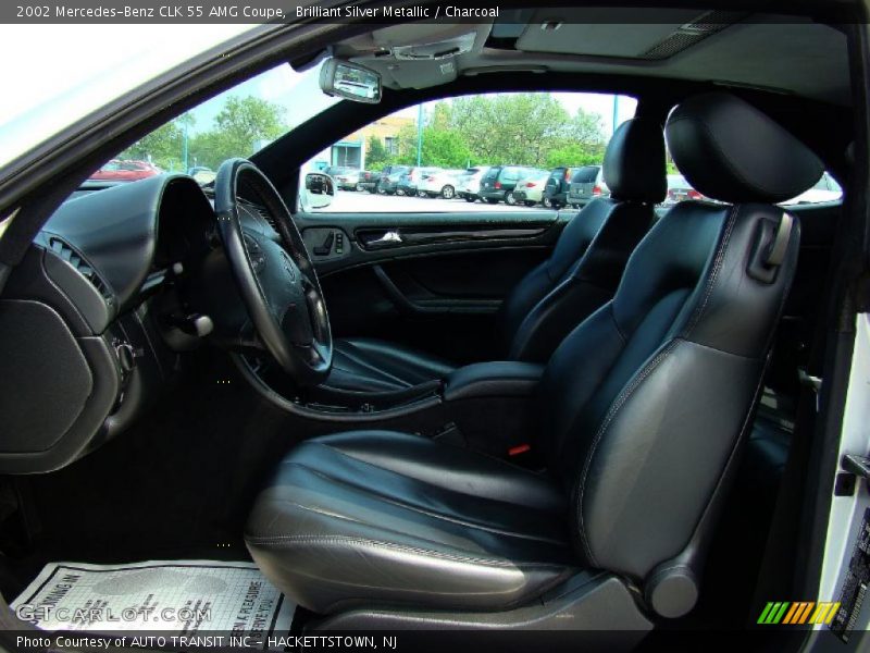 Brilliant Silver Metallic / Charcoal 2002 Mercedes-Benz CLK 55 AMG Coupe