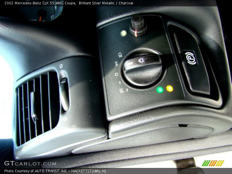 Brilliant Silver Metallic / Charcoal 2002 Mercedes-Benz CLK 55 AMG Coupe