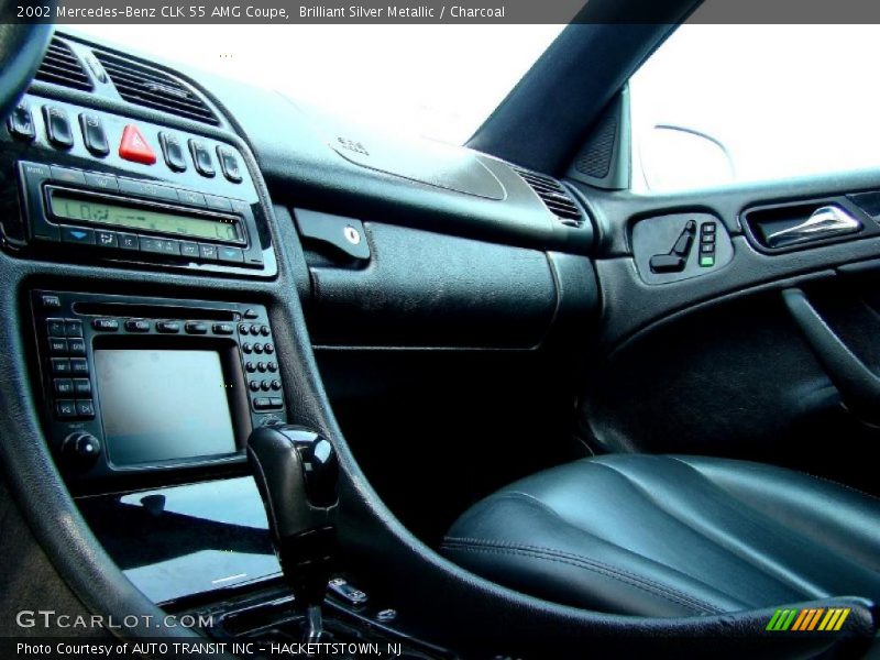 Brilliant Silver Metallic / Charcoal 2002 Mercedes-Benz CLK 55 AMG Coupe