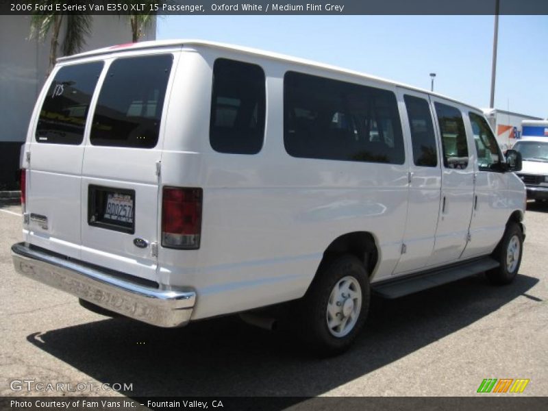 Oxford White / Medium Flint Grey 2006 Ford E Series Van E350 XLT 15 Passenger
