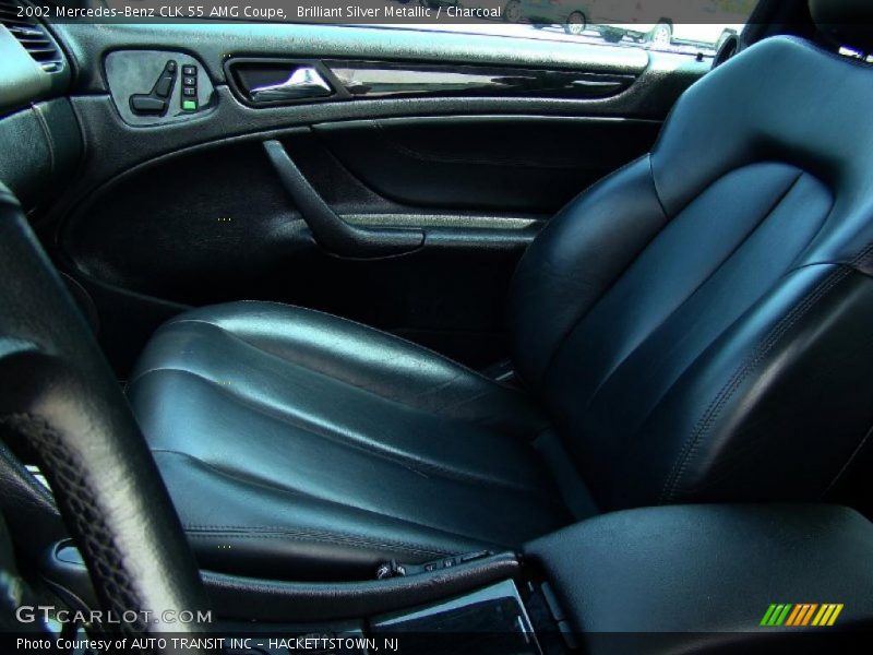 Brilliant Silver Metallic / Charcoal 2002 Mercedes-Benz CLK 55 AMG Coupe