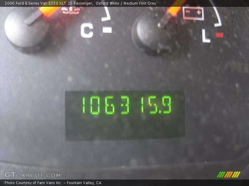 Oxford White / Medium Flint Grey 2006 Ford E Series Van E350 XLT 15 Passenger