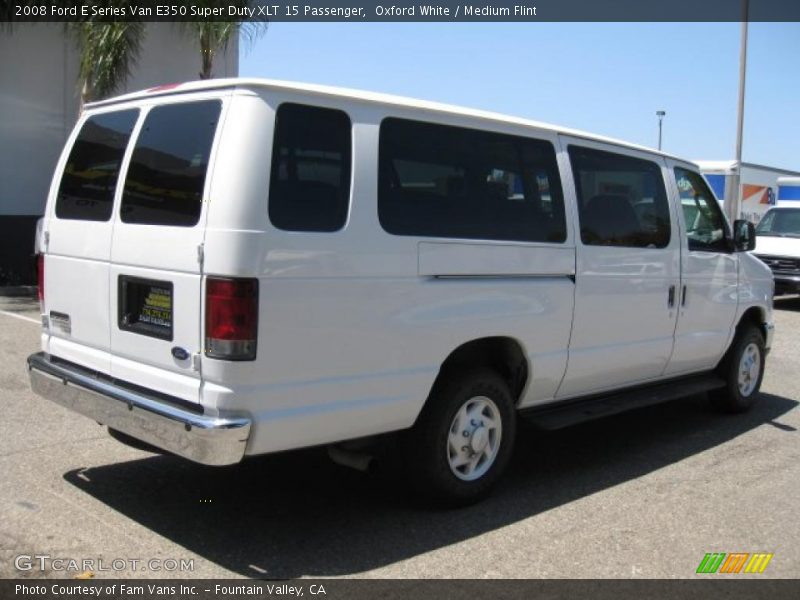 Oxford White / Medium Flint 2008 Ford E Series Van E350 Super Duty XLT 15 Passenger