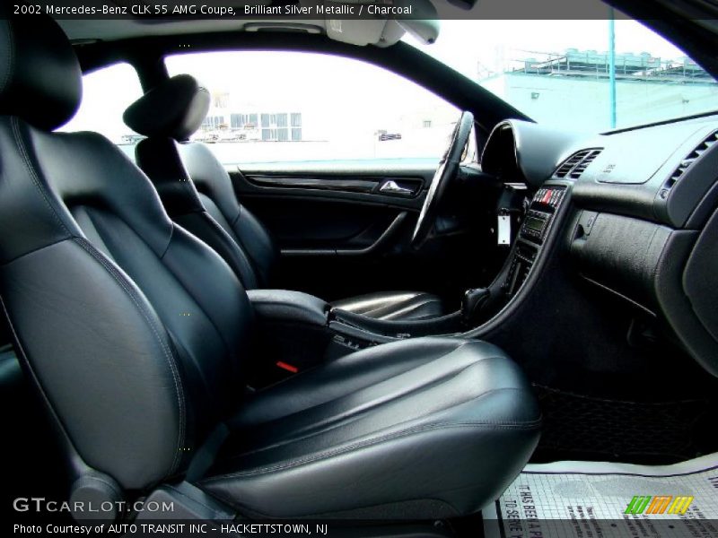Brilliant Silver Metallic / Charcoal 2002 Mercedes-Benz CLK 55 AMG Coupe