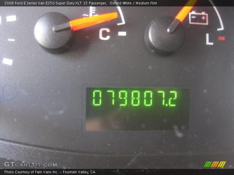 Oxford White / Medium Flint 2008 Ford E Series Van E350 Super Duty XLT 15 Passenger