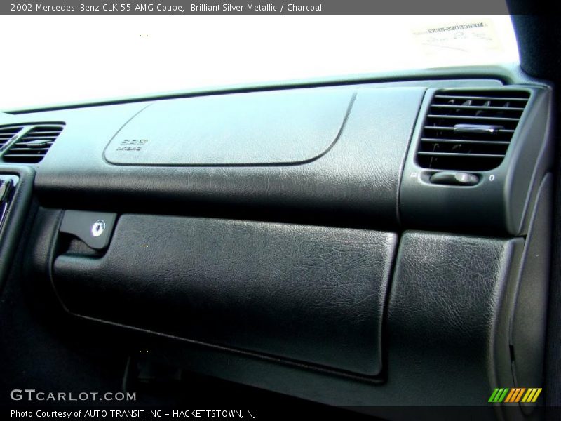 Brilliant Silver Metallic / Charcoal 2002 Mercedes-Benz CLK 55 AMG Coupe
