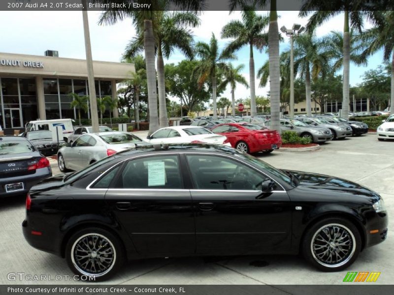 Brilliant Black / Ebony 2007 Audi A4 2.0T Sedan