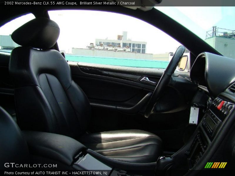 Brilliant Silver Metallic / Charcoal 2002 Mercedes-Benz CLK 55 AMG Coupe