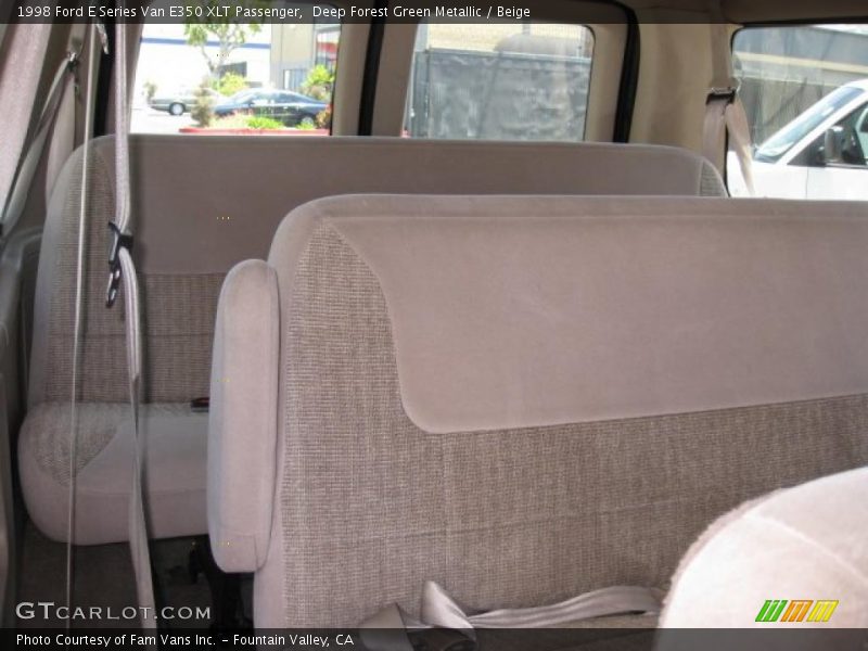 1998 E Series Van E350 XLT Passenger Beige Interior
