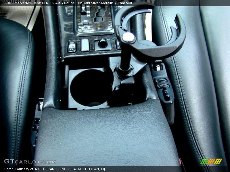 Brilliant Silver Metallic / Charcoal 2002 Mercedes-Benz CLK 55 AMG Coupe