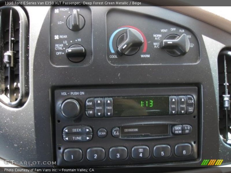 Controls of 1998 E Series Van E350 XLT Passenger
