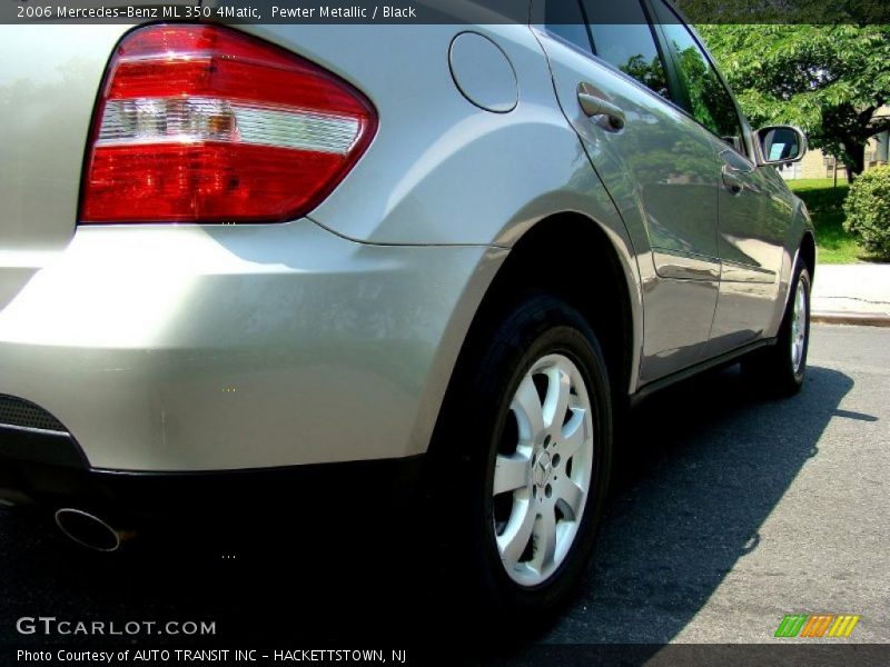 Pewter Metallic / Black 2006 Mercedes-Benz ML 350 4Matic