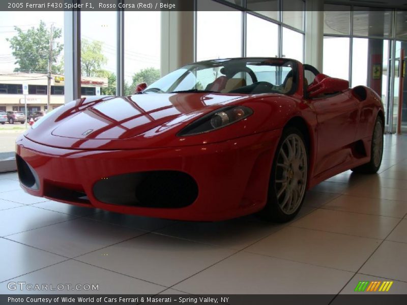 Rosso Corsa (Red) / Beige 2005 Ferrari F430 Spider F1