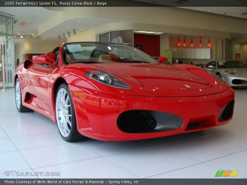Rosso Corsa (Red) / Beige 2005 Ferrari F430 Spider F1