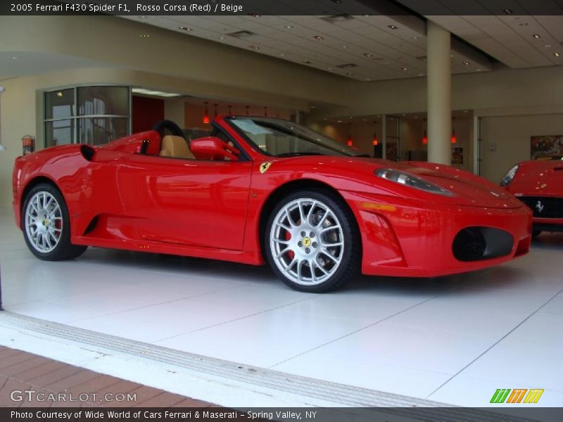 Rosso Corsa (Red) / Beige 2005 Ferrari F430 Spider F1