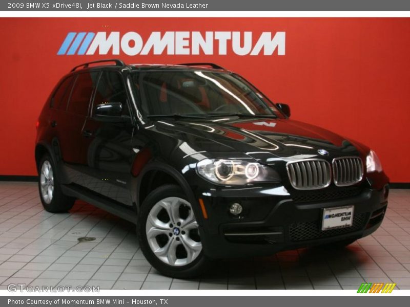 Jet Black / Saddle Brown Nevada Leather 2009 BMW X5 xDrive48i