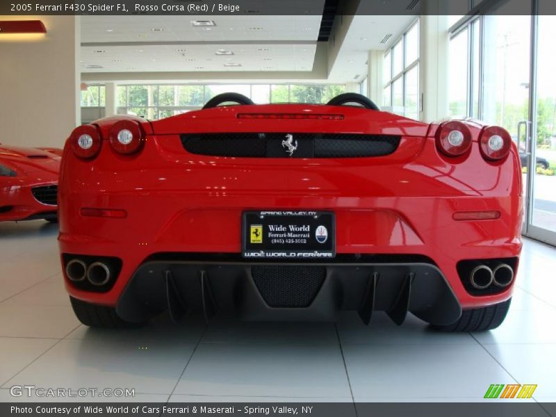 Rosso Corsa (Red) / Beige 2005 Ferrari F430 Spider F1