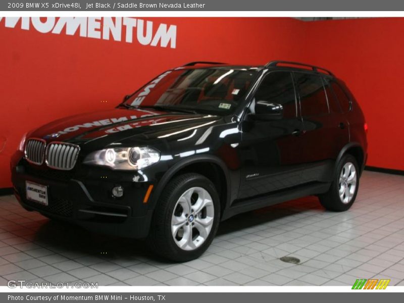 Jet Black / Saddle Brown Nevada Leather 2009 BMW X5 xDrive48i