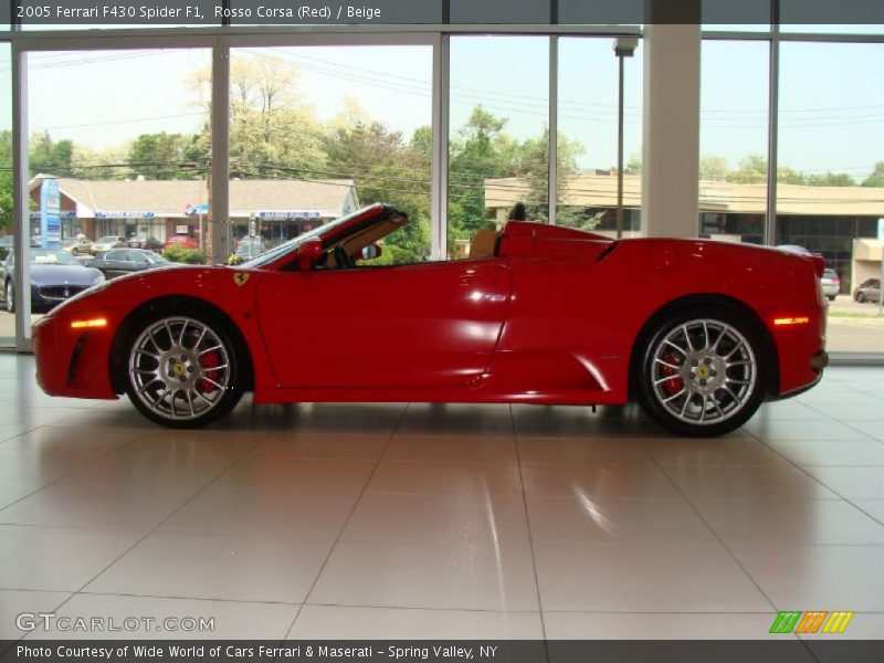 Rosso Corsa (Red) / Beige 2005 Ferrari F430 Spider F1