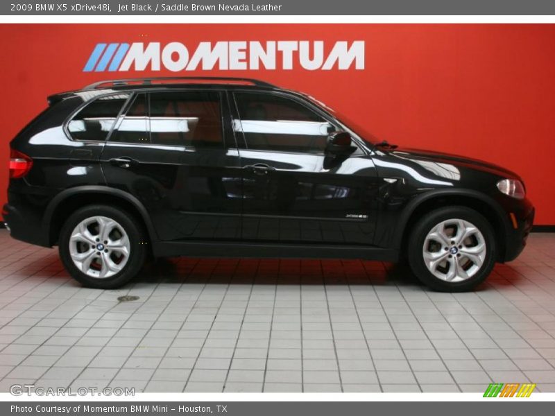 Jet Black / Saddle Brown Nevada Leather 2009 BMW X5 xDrive48i
