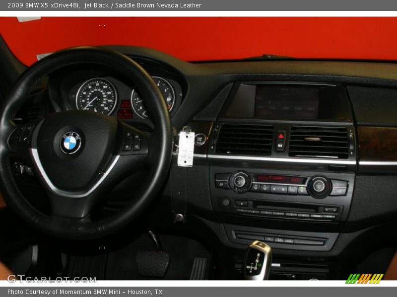Jet Black / Saddle Brown Nevada Leather 2009 BMW X5 xDrive48i