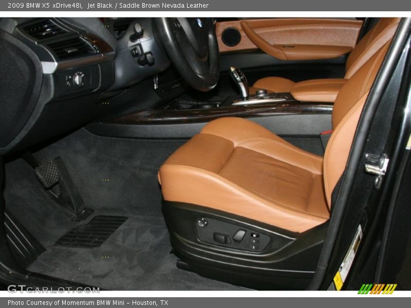 Jet Black / Saddle Brown Nevada Leather 2009 BMW X5 xDrive48i