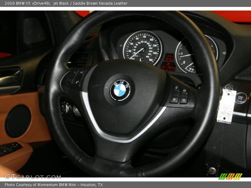 Jet Black / Saddle Brown Nevada Leather 2009 BMW X5 xDrive48i