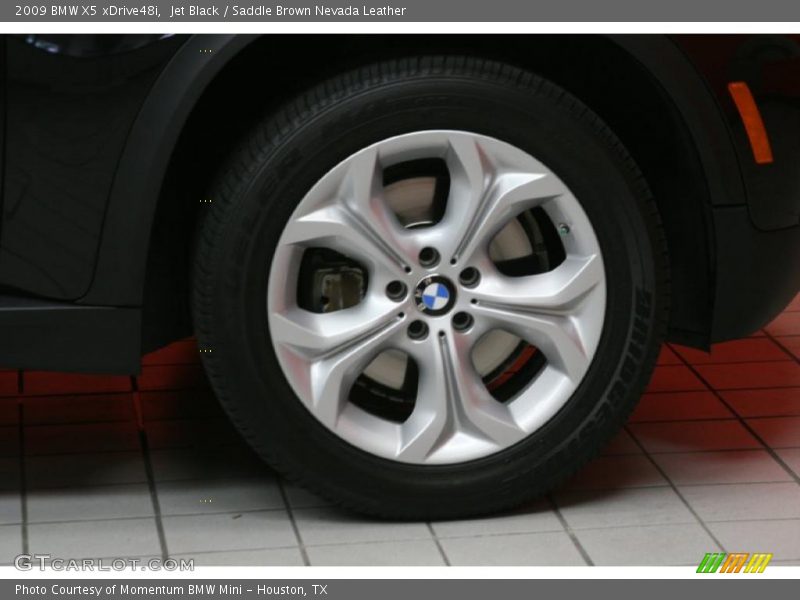 Jet Black / Saddle Brown Nevada Leather 2009 BMW X5 xDrive48i