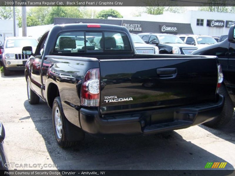 Black Sand Pearl / Graphite Gray 2009 Toyota Tacoma Regular Cab