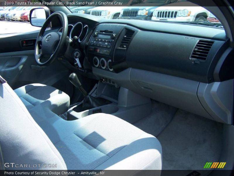 Black Sand Pearl / Graphite Gray 2009 Toyota Tacoma Regular Cab