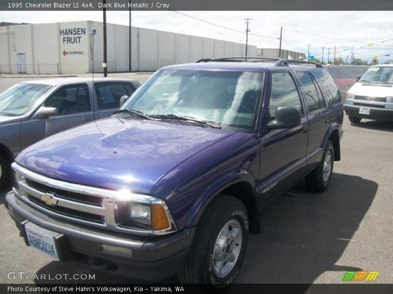 Dark Blue Metallic / Gray 1995 Chevrolet Blazer LS 4x4