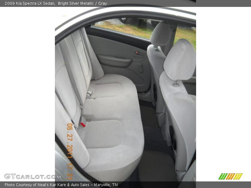 Bright Silver Metallic / Gray 2009 Kia Spectra LX Sedan