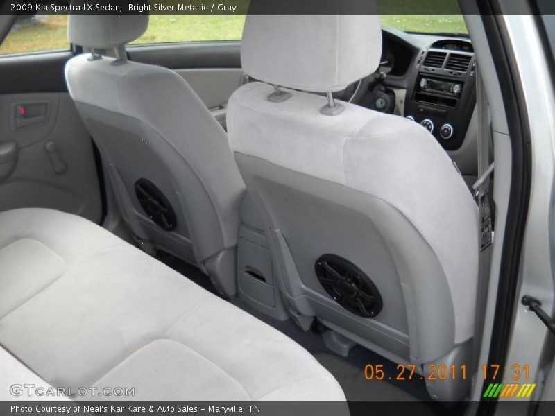 Bright Silver Metallic / Gray 2009 Kia Spectra LX Sedan