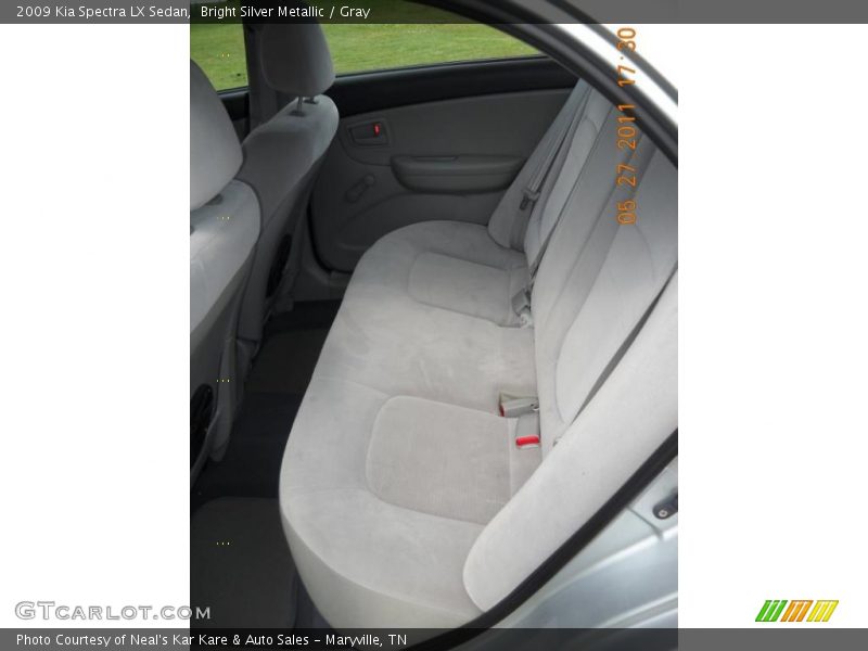 Bright Silver Metallic / Gray 2009 Kia Spectra LX Sedan