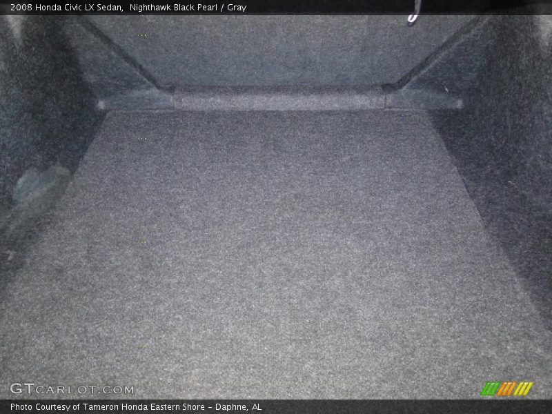 Nighthawk Black Pearl / Gray 2008 Honda Civic LX Sedan