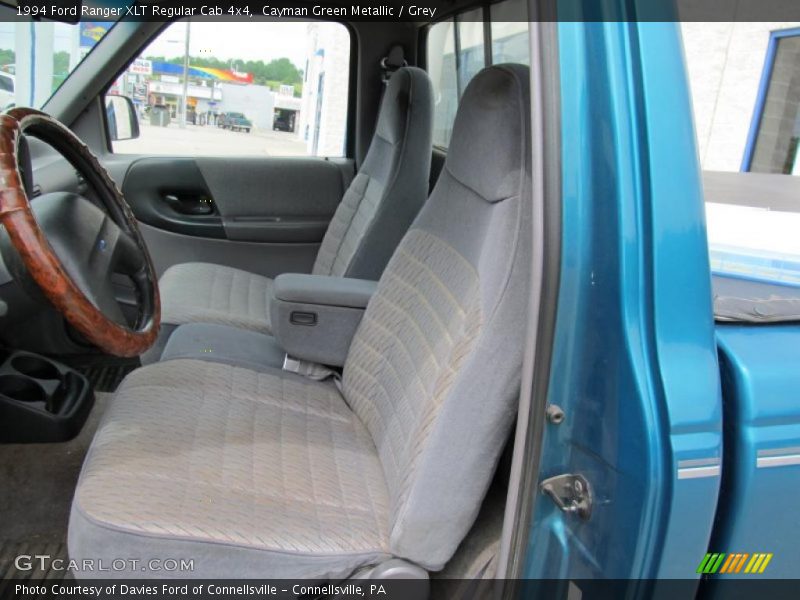 Cayman Green Metallic / Grey 1994 Ford Ranger XLT Regular Cab 4x4