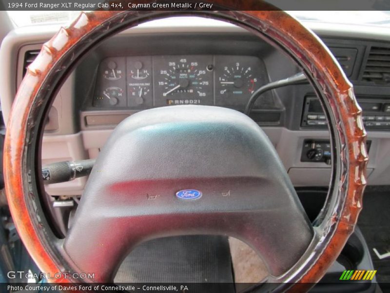 Cayman Green Metallic / Grey 1994 Ford Ranger XLT Regular Cab 4x4