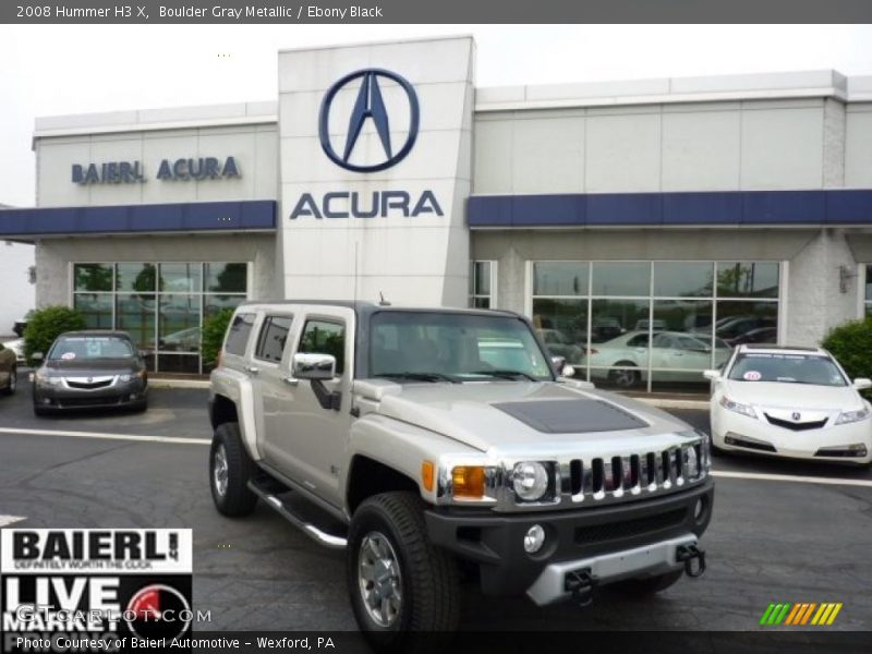 Boulder Gray Metallic / Ebony Black 2008 Hummer H3 X