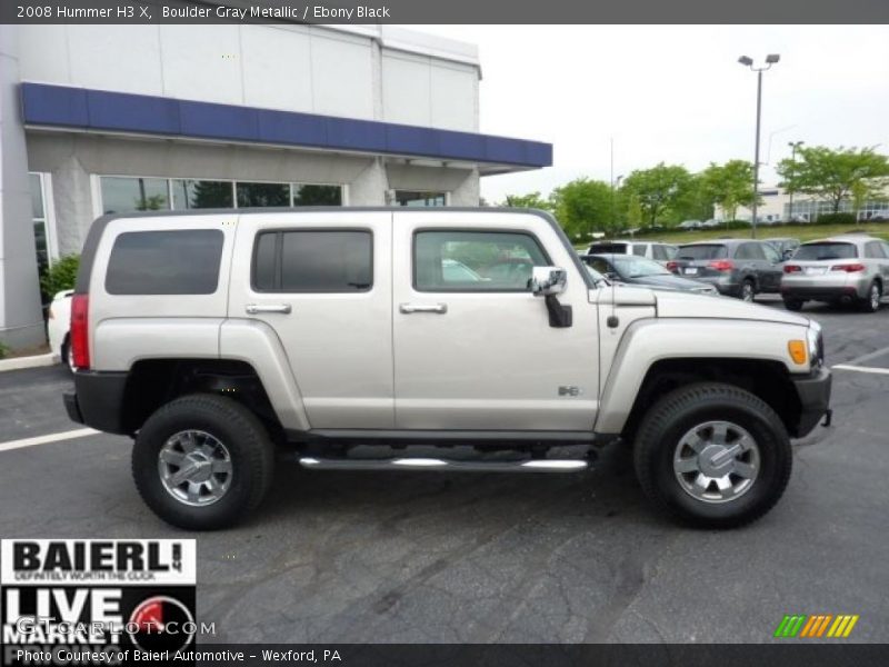 Boulder Gray Metallic / Ebony Black 2008 Hummer H3 X