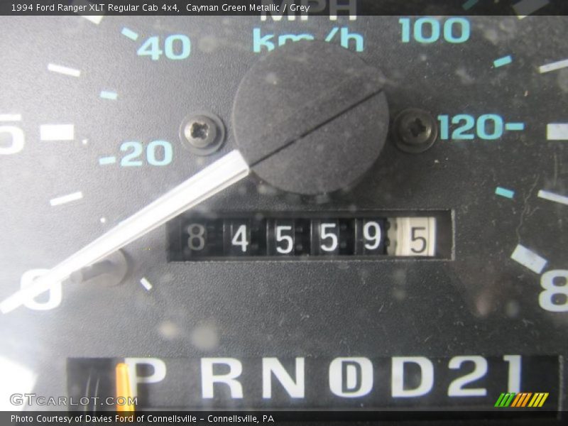 Cayman Green Metallic / Grey 1994 Ford Ranger XLT Regular Cab 4x4