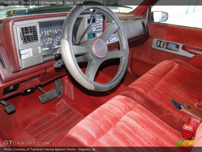  1993 Sierra 1500 SLE Regular Cab Red Interior